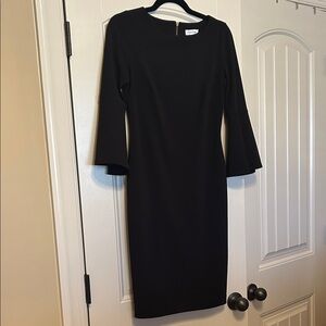 Calvin Klein Black Long Sleeve Dress